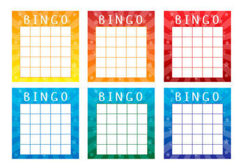 6 Bingo Sheets